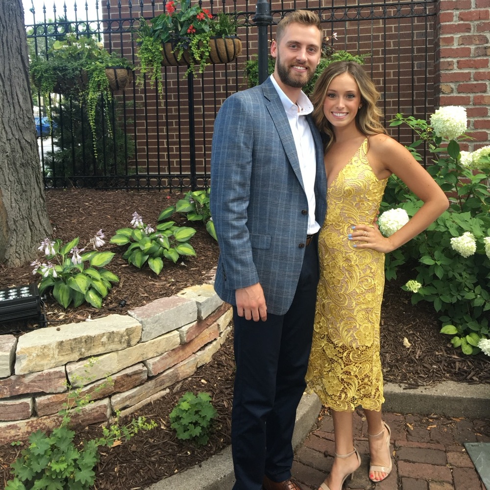 Yellow Dress The Population Midi Dress